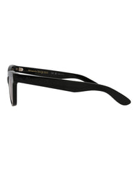 Alexander McQueen Womens Cat Eye Black Black Pink Fashion Designer Eyewear