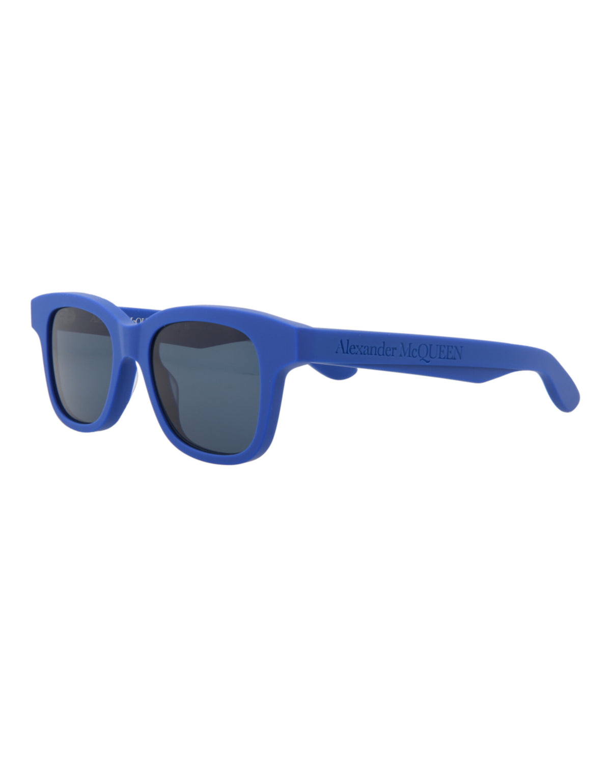 Alexander McQueen Mens Square/Rectangle Blue Blue Blue Fashion Designer Eyewear