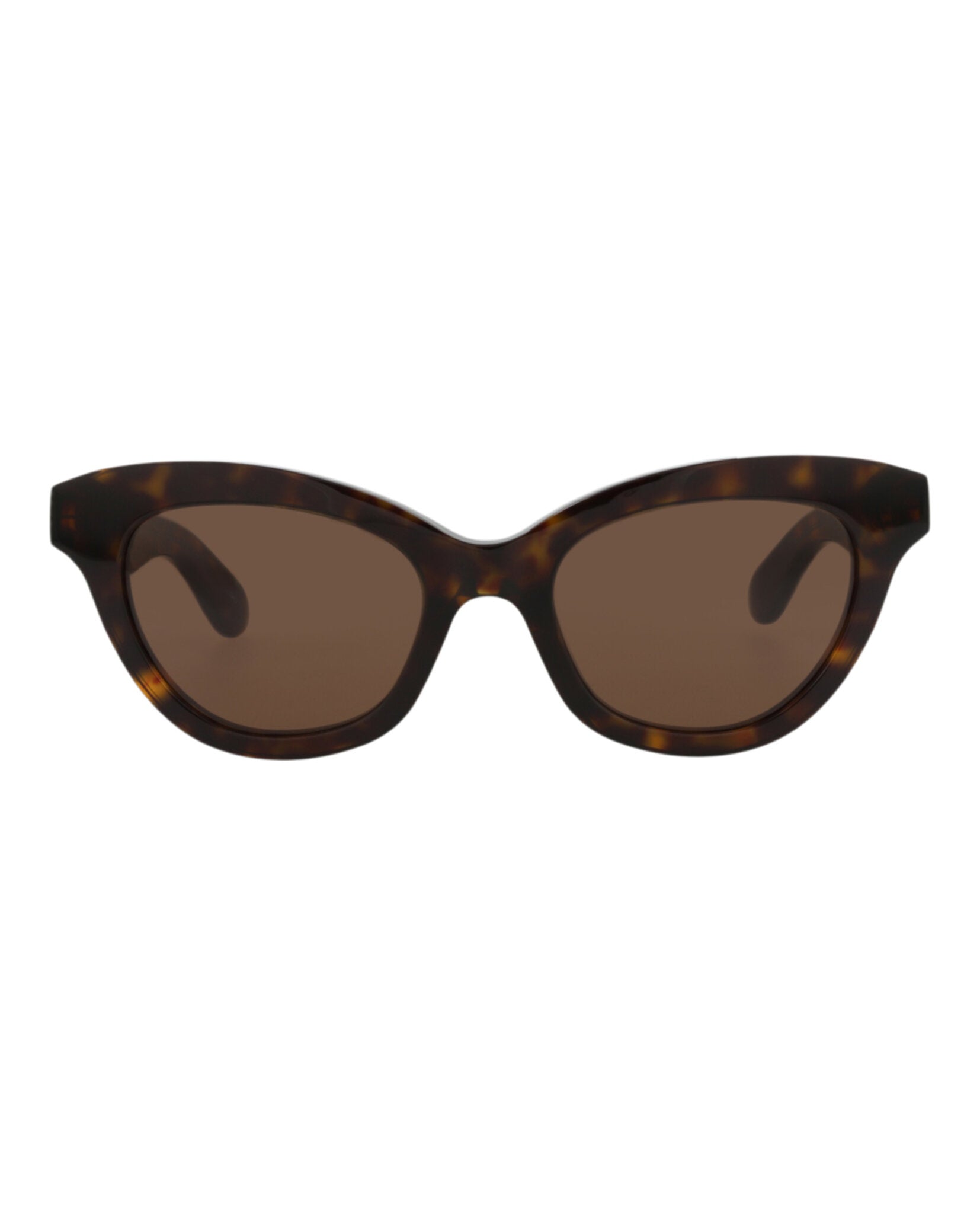 Alexander McQueen Womens Cat Eye Havana Havana Brown Fashion Designer Eyewear Havana Havana Brown