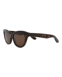 Alexander McQueen Womens Cat Eye Havana Havana Brown Fashion Designer Eyewear