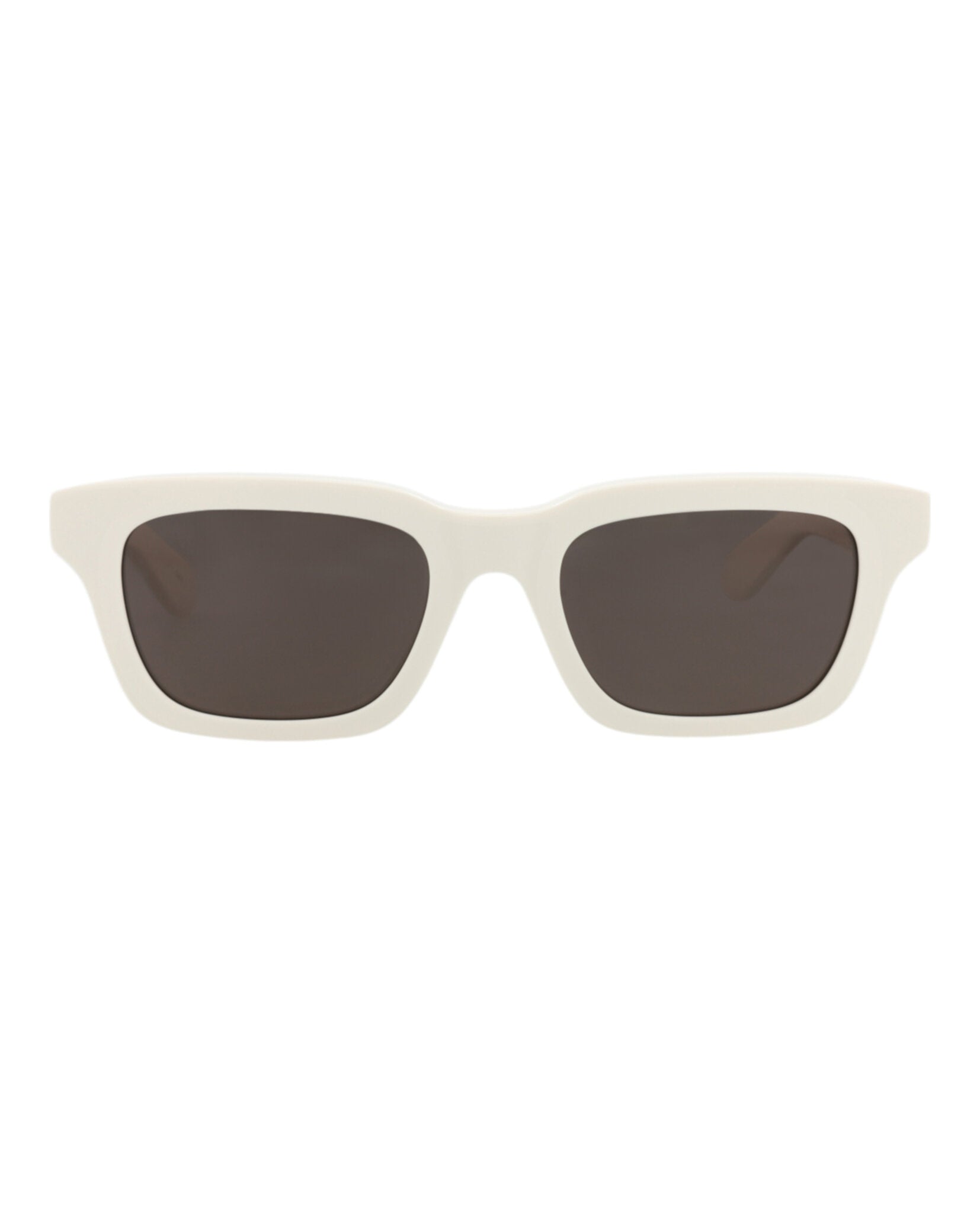 Alexander McQueen Mens Square/Rectangle White White Grey Fashion Designer Eyewear