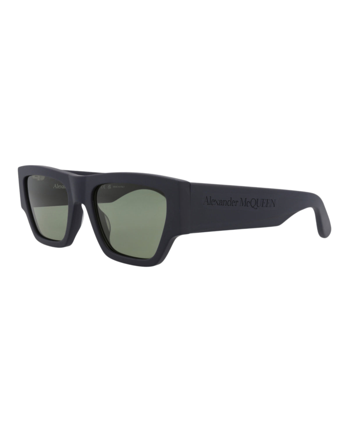 Alexander McQueen Mens Square/Rectangle Blue Blue Green Fashion Designer Eyewear
