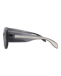 Alexander McQueen Womens Cat Eye Grey Grey Grey Fashion Designer Eyewear