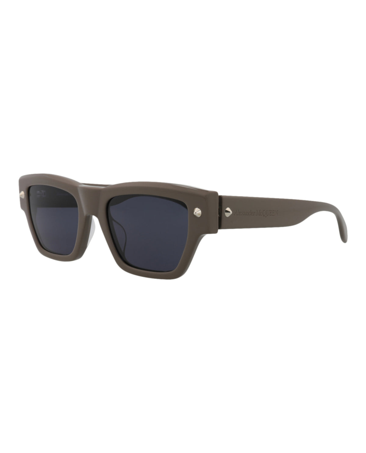 Alexander McQueen Mens Square/Rectangle Brown Brown Blue Fashion Designer Eyewear