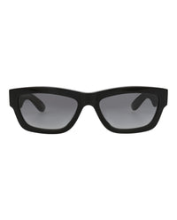 Alexander McQueen Unisex Square/Rectangle Black Black Grey Fashion Designer Eyewear