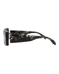 Alexander McQueen Unisex Square/Rectangle Havana Havana Violet Fashion Designer Eyewear