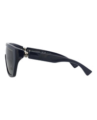 Alexander McQueen Mens Shield/Wrap Blue Blue Blue Fashion Designer Eyewear