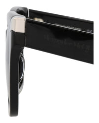 Alexander McQueen Womens Square/Rectangle Black Black Grey Fashion Designer Eyewear