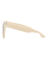 Alexander McQueen Womens Square/Rectangle Ivory Ivory Brown Fashion Designer Eyewear