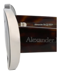 Alexander McQueen Womens Round/Oval Havana Havana Brown Fashion Designer Eyewear