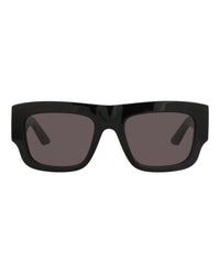 Alexander McQueen Mens Square/Rectangle Black Black Grey Fashion Designer Eyewear