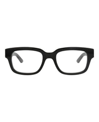 Alexander McQueen Mens Square/Rectangle Black Black Transparent Fashion Designer Eyewear