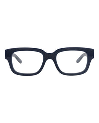 Alexander McQueen Mens Square/Rectangle Blue Blue Transparent Fashion Designer Eyewear