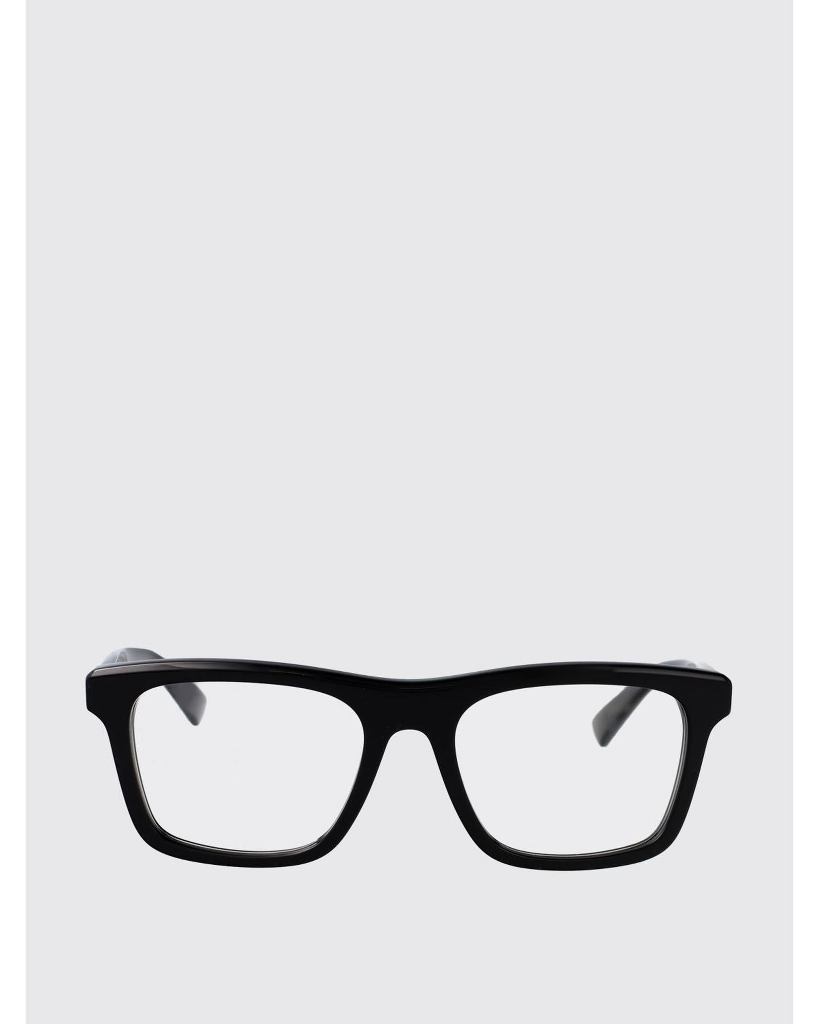 Alexander Mcqueen AM0475O 001 Rectangular Eyeglasses Men Black Frames