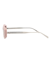 Alexander McQueen Womens Square/Rectangle Pink Silver Grey Fashion Designer Eyewear