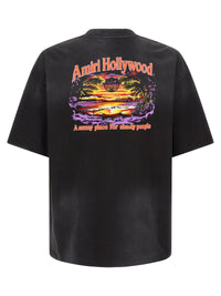 AMIRI Amiri Men 'Sunny Place Skate' Vintage Print T-Shirt