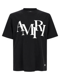 Amiri Men 'Staggered Logo' T-Shirt