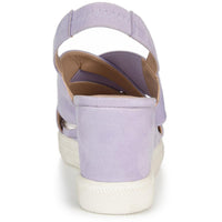 Ronnie Womens Faux Suede Peep-Toe Wedge Sandals5