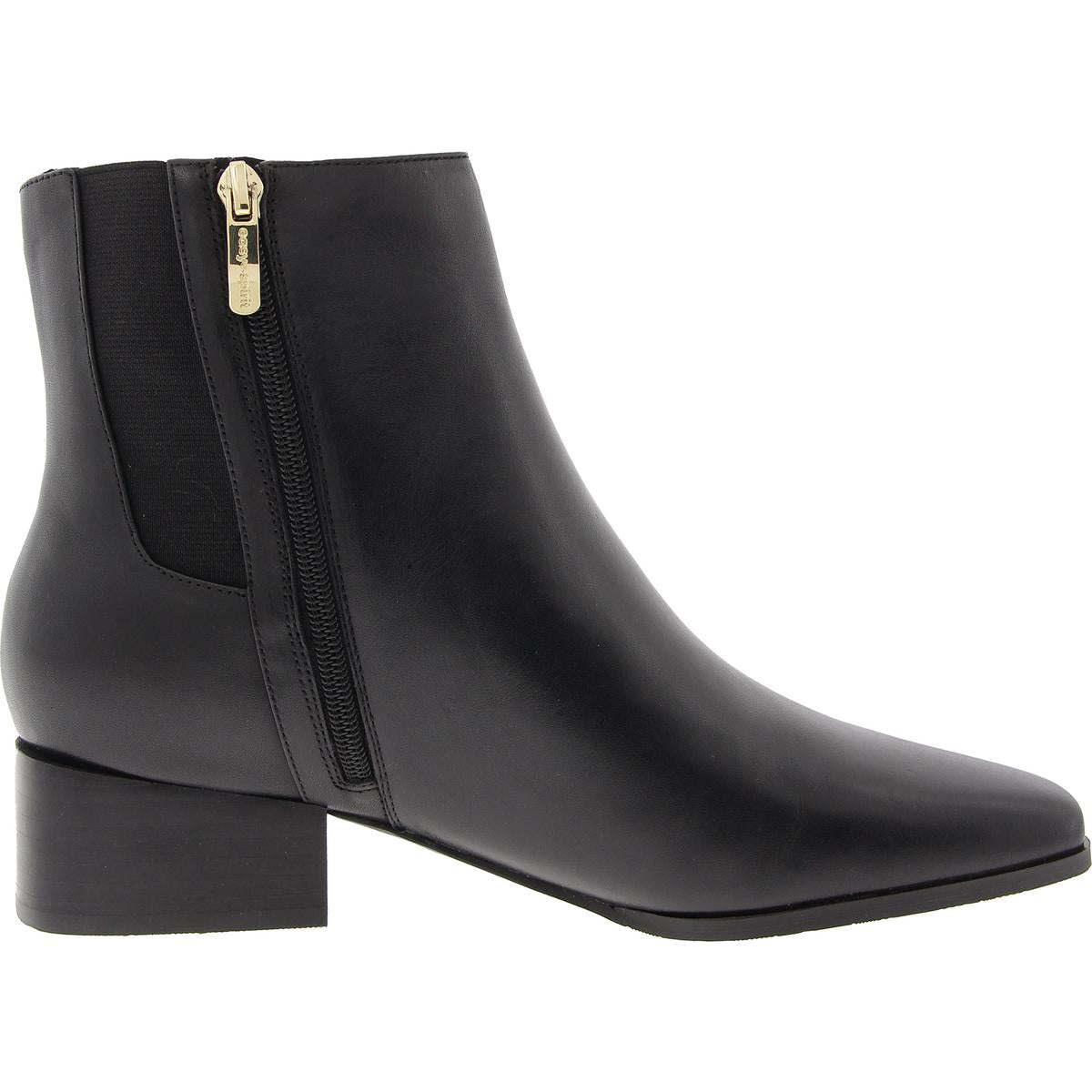 Sidney Womens Zipper Leather Booties