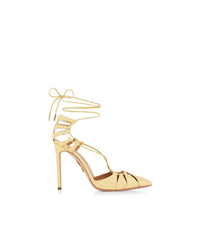 Aquazzura Forever Marilyn Sandal LaceUp Women Yellow