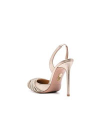 Aquazzura Very Vera Crystal Detailed Pumps Women Beige