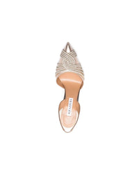 Aquazzura Very Vera Crystal Detailed Pumps Women Beige