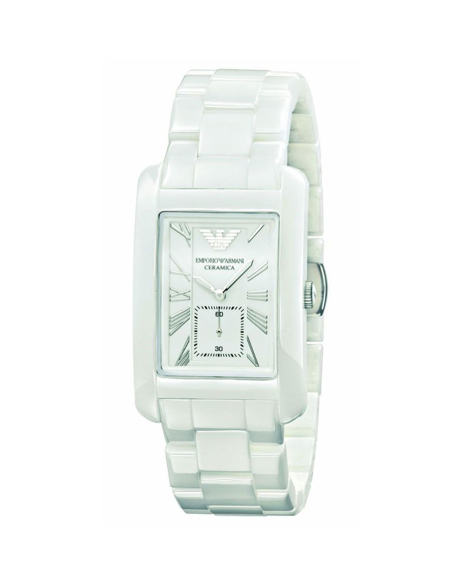 Armani Ceramica White Ceramic Watch AR1408 Men Watches White