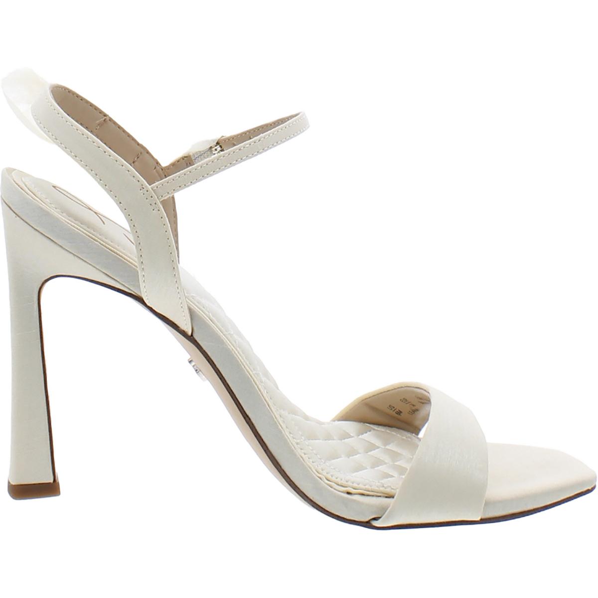 Leana Womens Open Toe Ankle Strap Heels