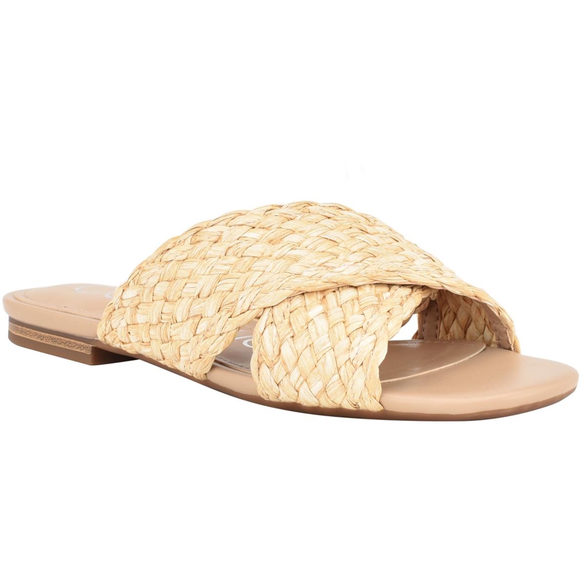 June2 Womens Slip On Flat Slide Sandals
