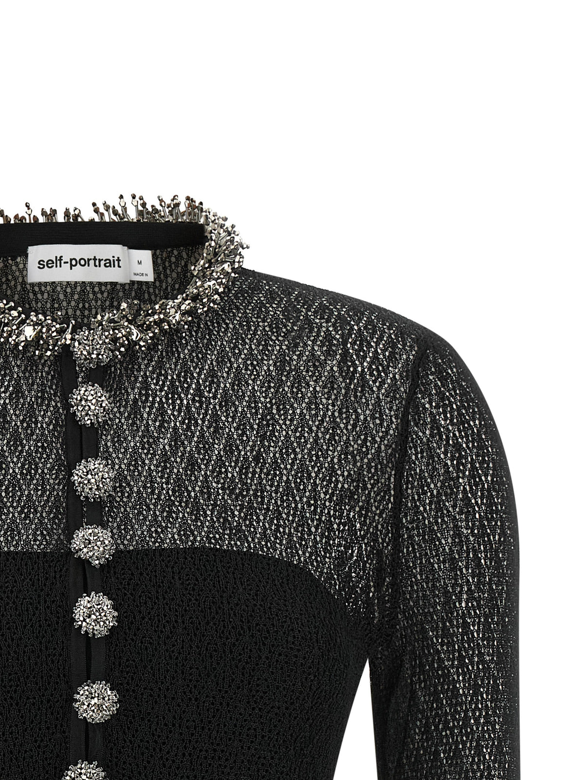 SELF PORTRAIT Self Portrait Women Openwork Knitted Bodysuit