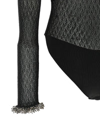 SELF PORTRAIT Self Portrait Women Openwork Knitted Bodysuit