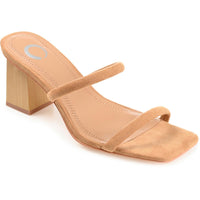 Henrietta Womens Textured Manmade Slide Sandals 8 Medium Brown