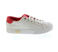 Armani Exchange Armani Exchange Women's White and Red Low-Top Sneakers-10.5