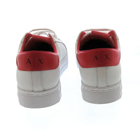 Armani Exchange Armani Exchange Women's White and Red Low-Top Sneakers-10.5