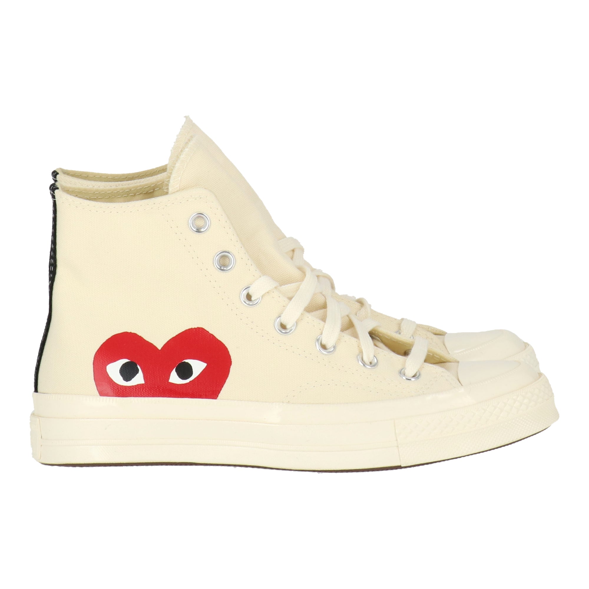 Comme Des Garcons Mens White Chuck Taylor High-Top Sneaker