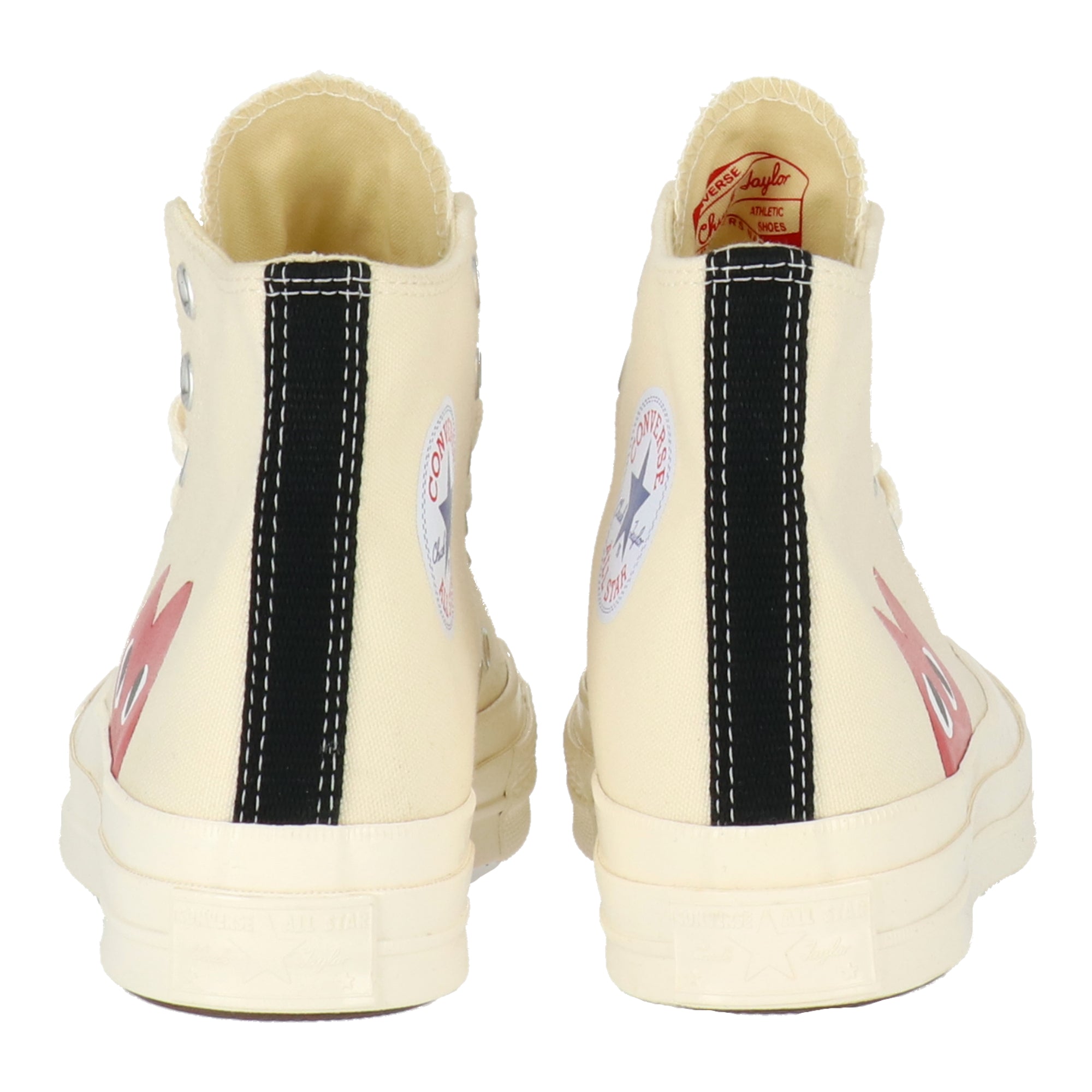 Comme Des Garcons Mens White Chuck Taylor High-Top Sneaker