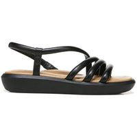 Hobby Womens Strappy Square Toe Wedge Sandals