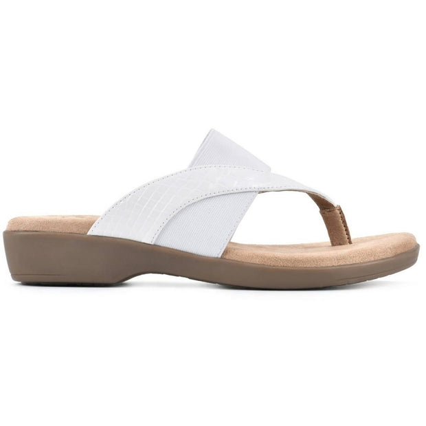 Bumble Womens Cushioned Footbed Slip-On Thong Sandals
