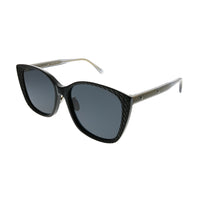 BV 0218SK 001 Womens Cat-Eye Sunglasses