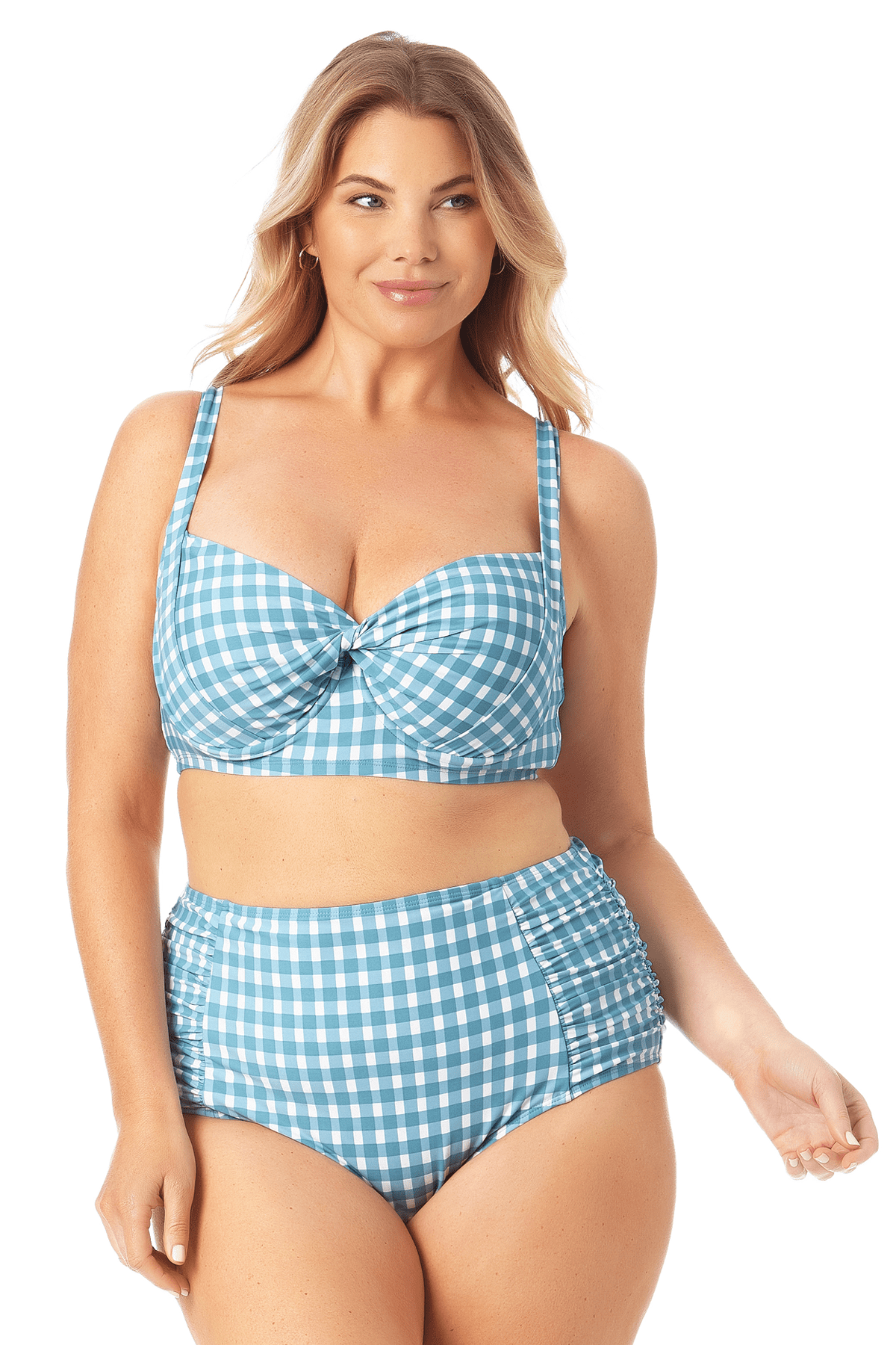 Anne Cole Retro Twist Underwire Top