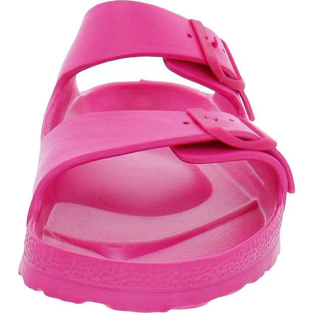 Dayvina Womens Footbed Buckle Pool Slides