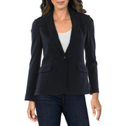 Lexington Womens Wool Tailored Fit One-Button Blazer