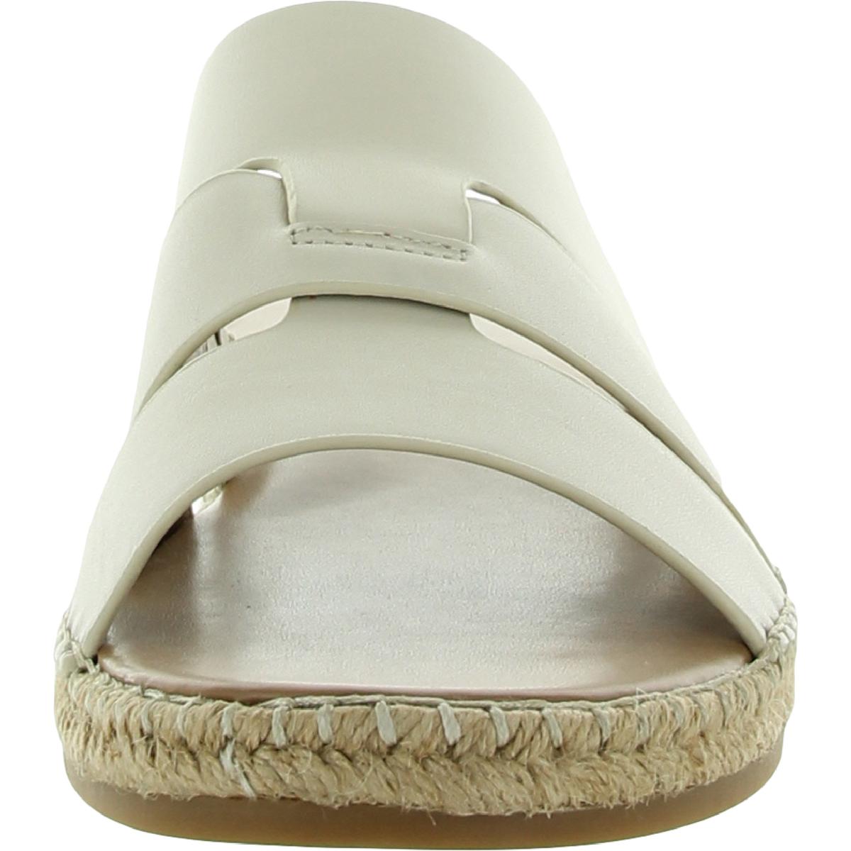 Arden Womens Leather Slip On Slide Sandals
