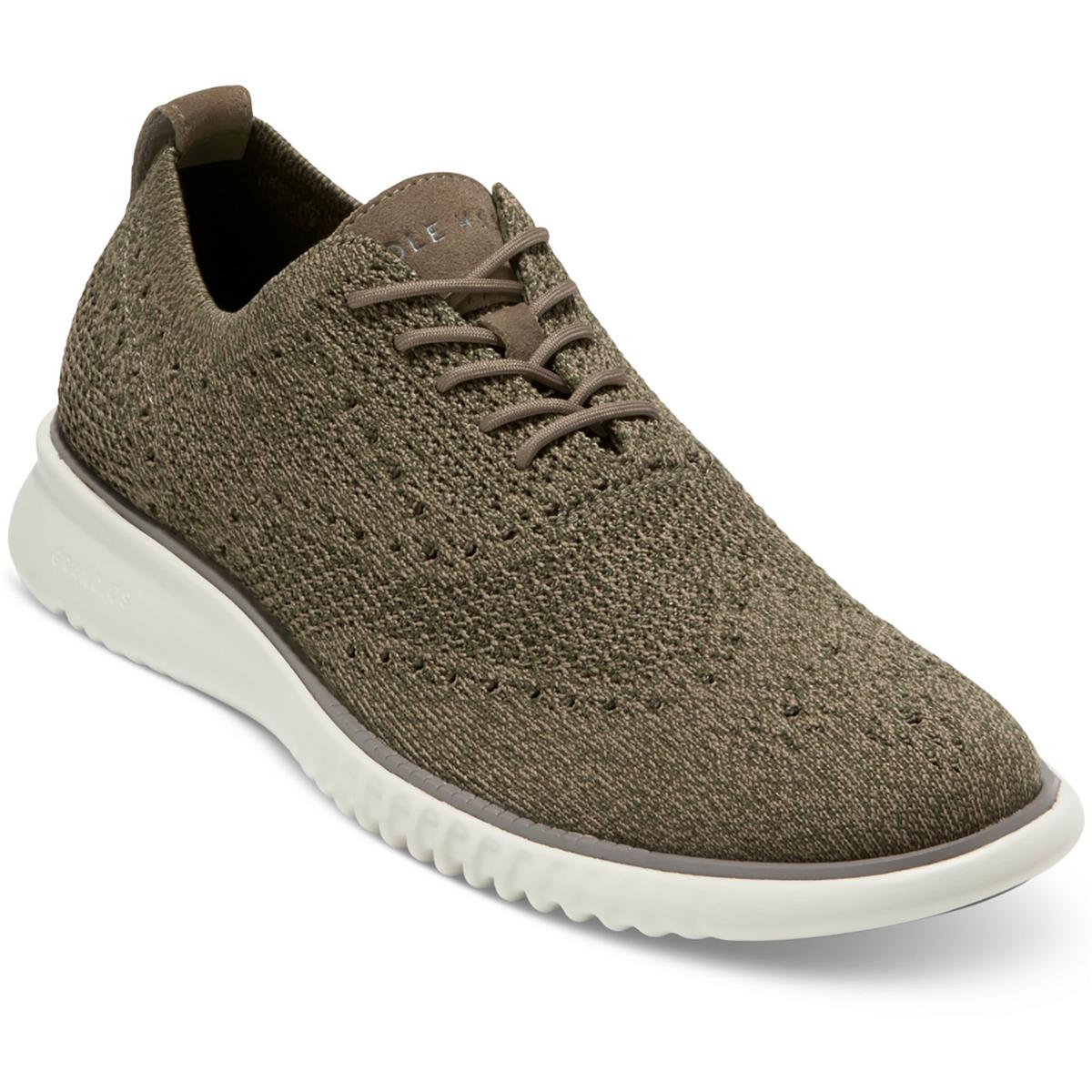 2 Zero Grand Stichlite Mens Lace-Up Man Made Oxfords Stone Gray Dark Fern
