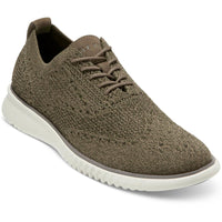 2 Zero Grand Stichlite Mens Lace-Up Man Made Oxfords Stone Gray Dark Fern
