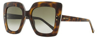 Jimmy Choo Square Sunglasses Auri /G 086HA Havana 53mm Havana