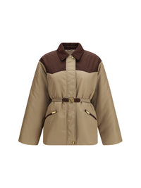 Versace Women Responsible Jacket In Nylon Twill