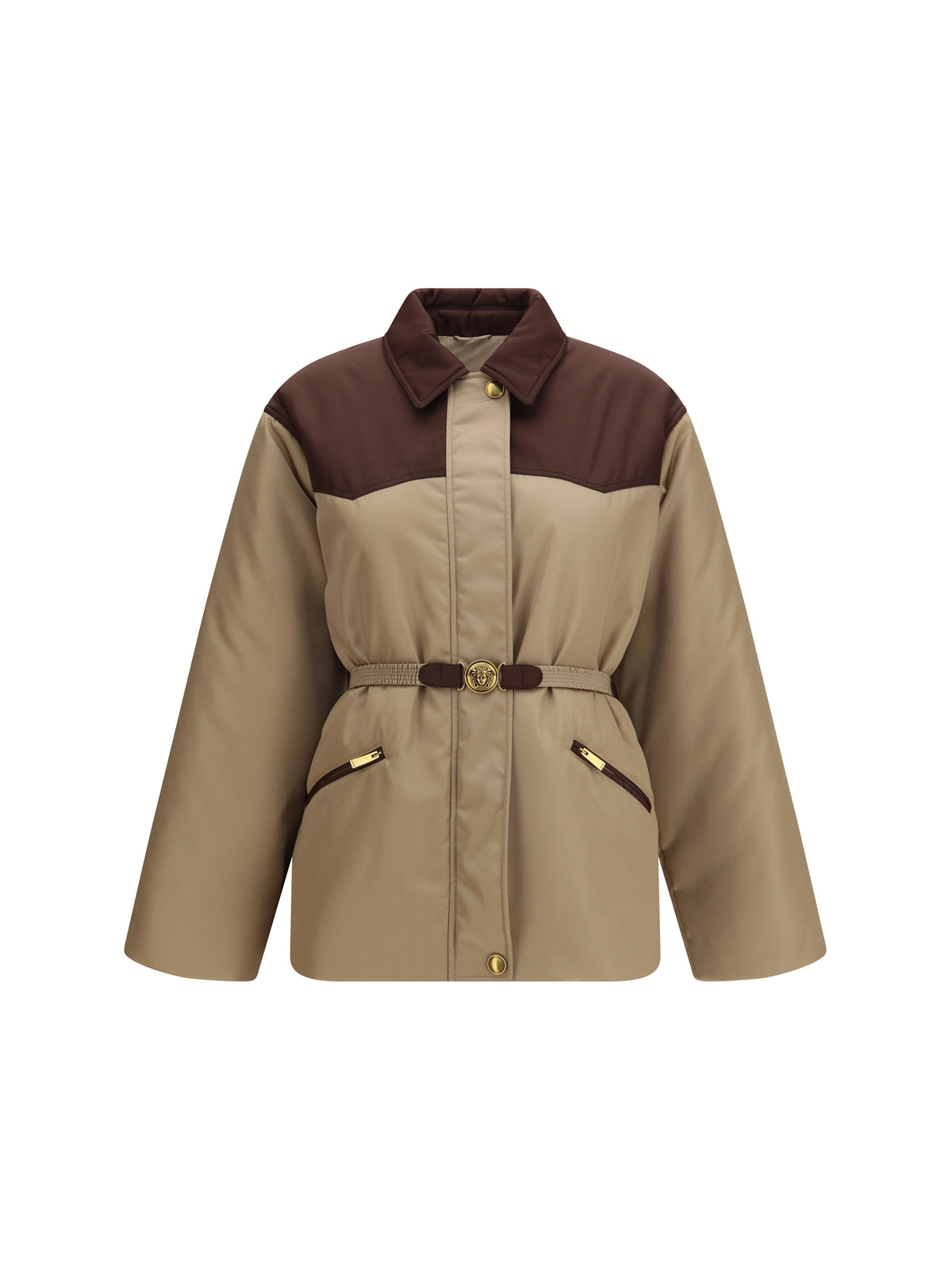 Versace Women Responsible Jacket In Nylon Twill
