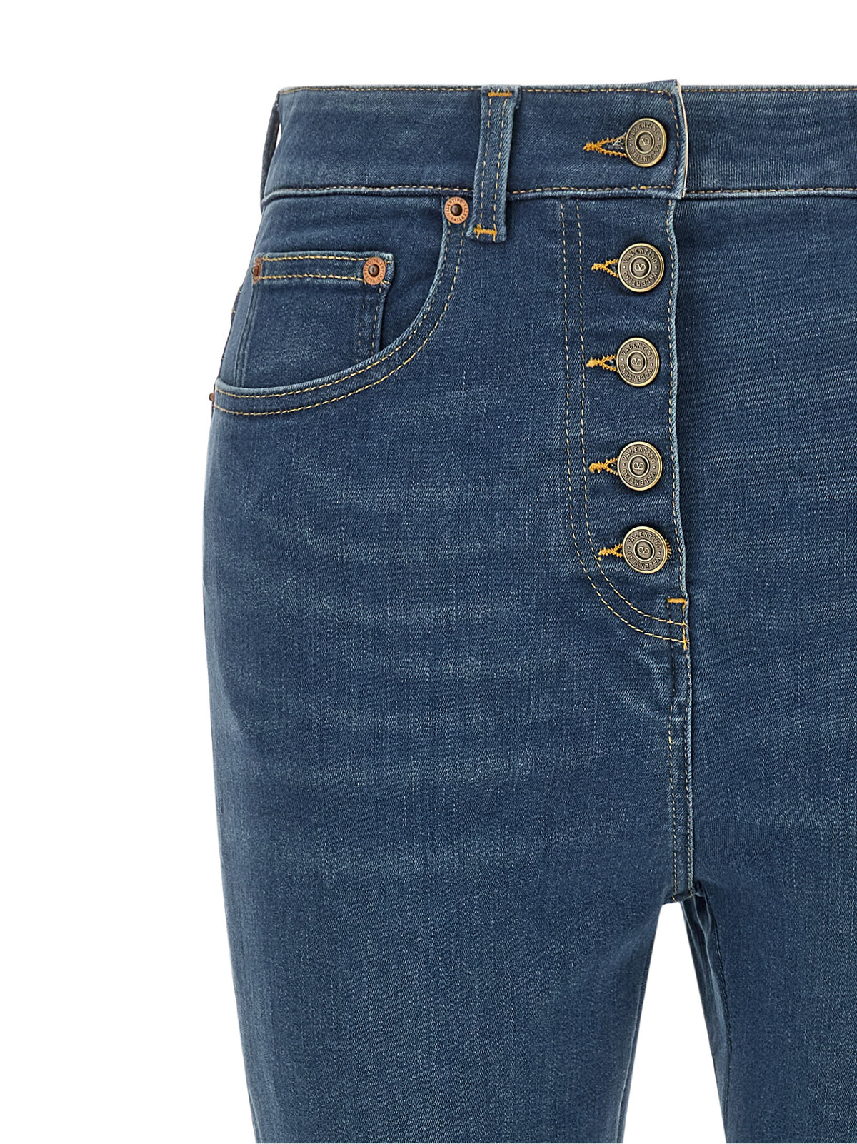 Valentino Garavani Women Lace Insert Jeans