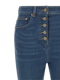 Valentino Garavani Women Lace Insert Jeans